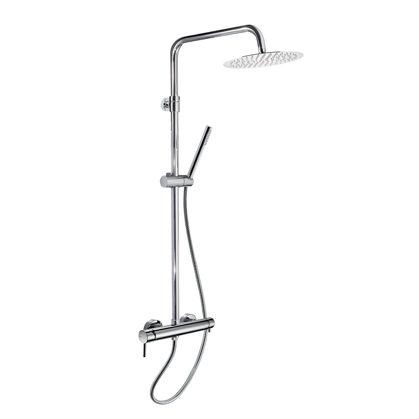 Colonna doccia Mimo Dual Mix in cromo con doccino, design moderno e funzionale per ogni ambiente.
