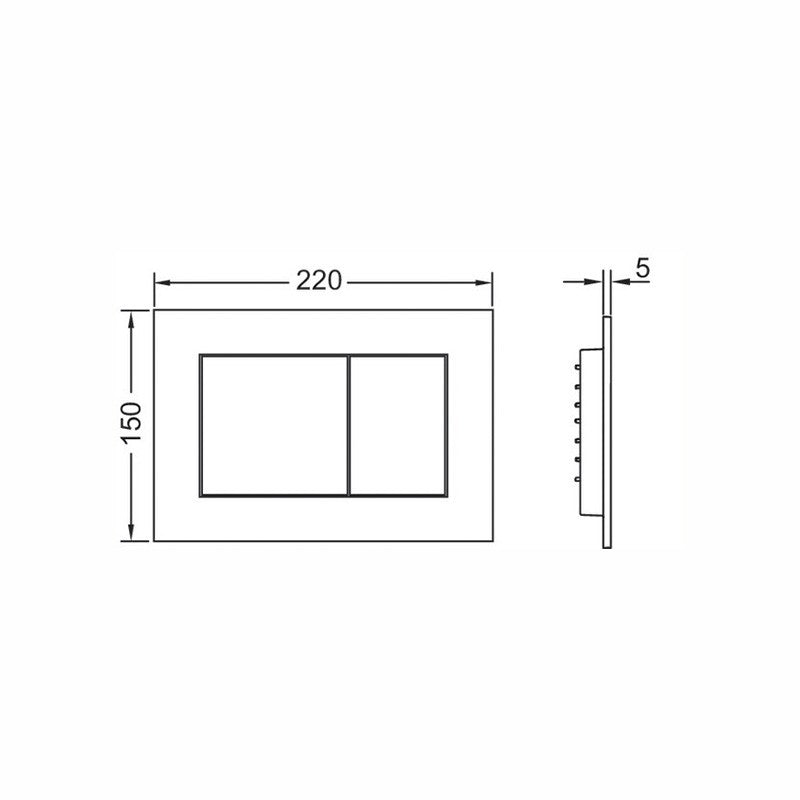Placca di Comando Bianco - Tece (25690870)