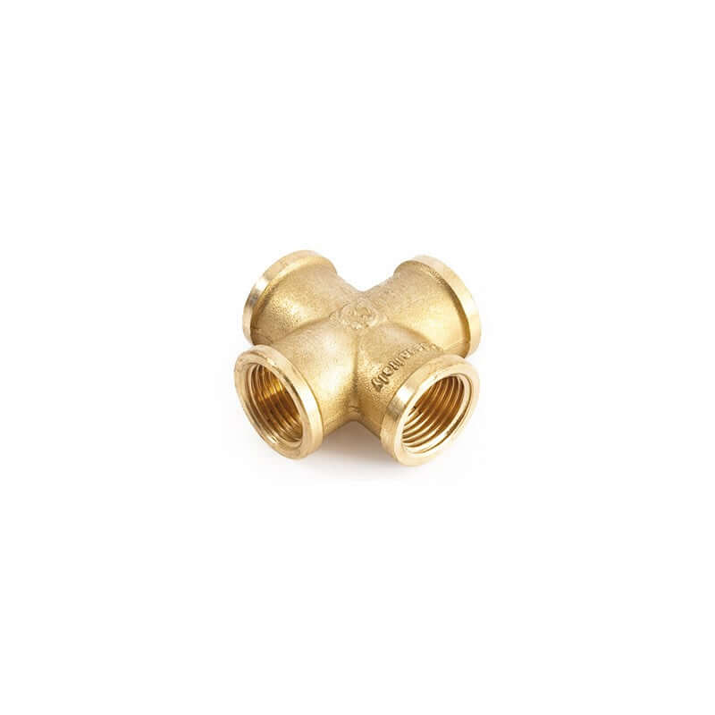 Croce Femmina Ø 1/2" in Ottone Giallo - General Fittings