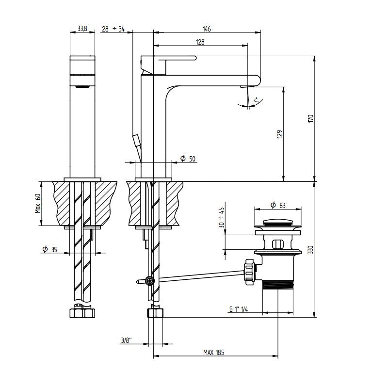 Miscelatore Lavabo Cromo Jeans M - Bellosta (25673919)