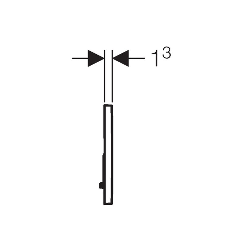 Placca di Comando Sigma 01 Bianco Lucido - Geberit (25690874)