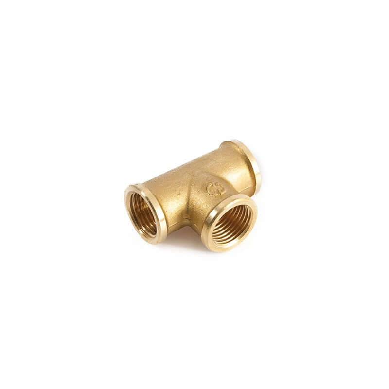Raccordo a T Femmina Ø 1/2" in Ottone Giallo - General Fittings