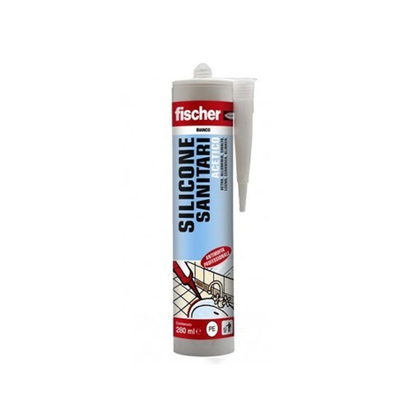 Silicone Acetico per Sanitari Antimuffa - Fischer (25694813)
