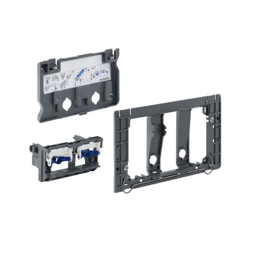 Kit di adattamento Geberit per il montaggio di placche di comando della serie Sigma su cassette di risciacquo da incasso Unica (25670128)