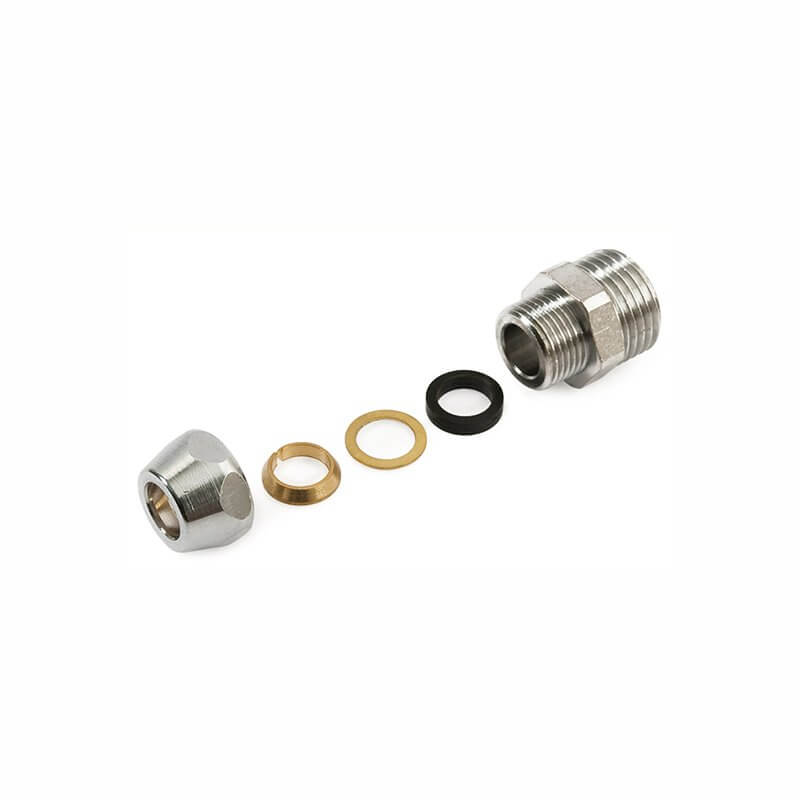 Raccordo Dritto Maschio Ø 3/8"x3/8"x1.0 Cromato - General Fittings