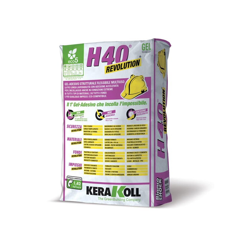 H40 Revolution Bianco 25 Kg - Kerakoll (25669645)