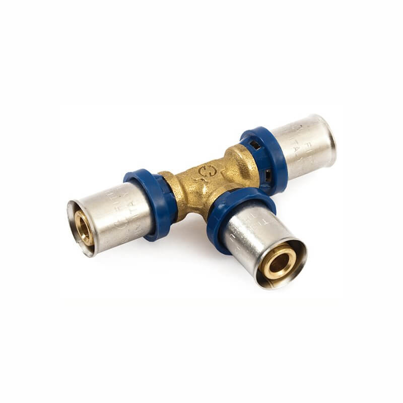 Raccordo a T Ø 16x2.0 A Stringere Per Multistrato - General Fittings