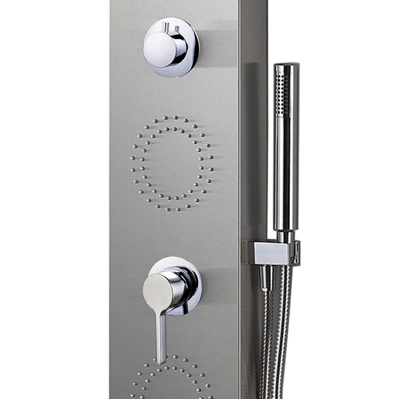 Pannello Doccia Miscelatore Meccanico Eloisa in Acciaio Inox - Spazio (25690210)