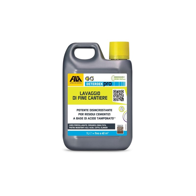 Detergente per la pulizia di fine cantiere Deterdeck Pro 1 LT - Fila (25551674)