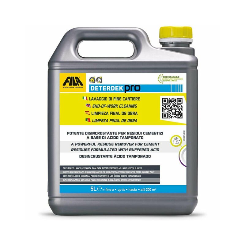 Detergente per la pulizia di fine cantiere Deterdeck 5 LT - Fila (25551673)