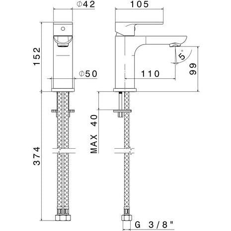 Miscelatore Lavabo Cromo Extro - Newform (25673878)