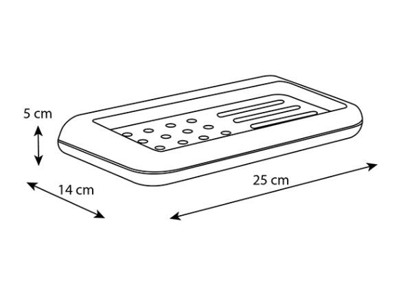 Portasapone in Abs 25 cm Nuvola - Saniplast (25691652)