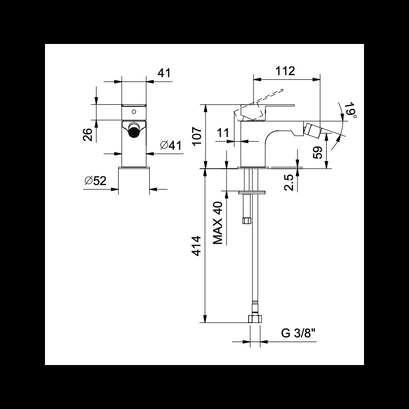 Set Miscelatori Lavabo e Bidet Con Pilette Myo - Fratelli Frattini (25694452)