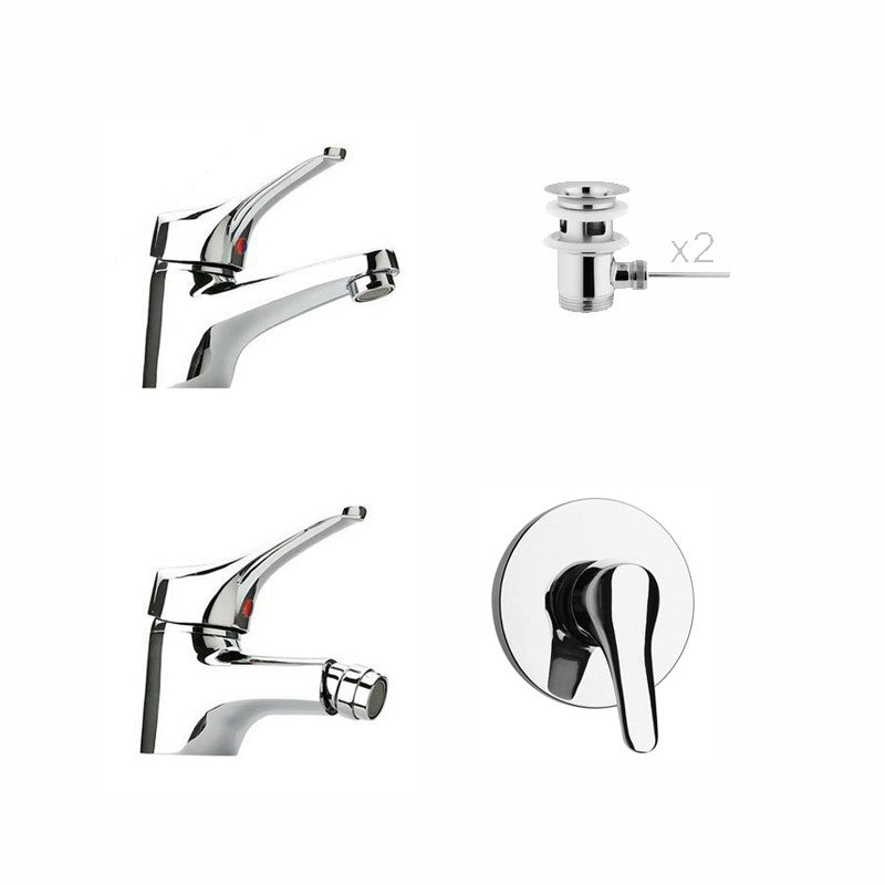 Set Rubinetteria Lavabo Bidet e Doccia Pilot - Paini (25694760)