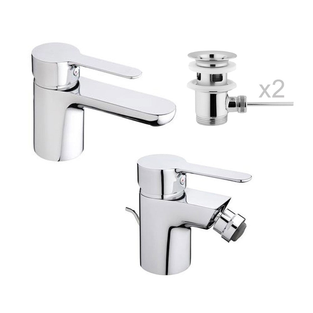 Set Miscelatori Lavabo e Bidet Con Pilette P3 - Paini (25694457)