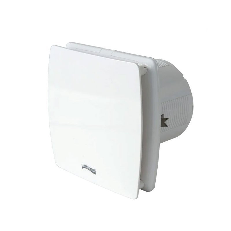Aspiratore elicoidale estetico da parete per foro Ç÷ 100 mm bianco - La Ventilazione (25548534)