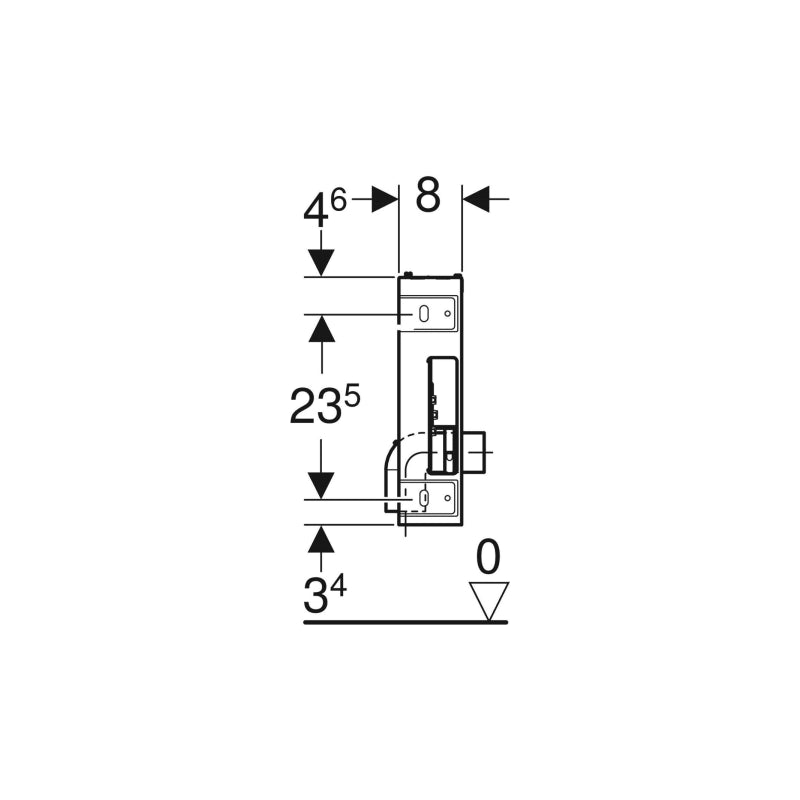 Modulo per Bidet Combifix Sigma 8 Sospeso Geberit (25689380)