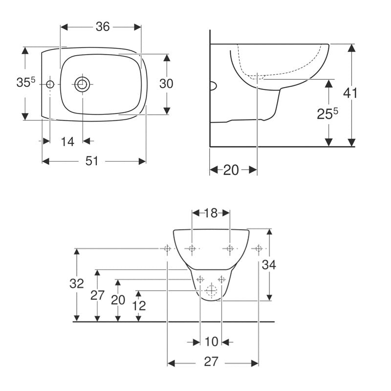 Coppia Sanitari Sospesi Senza Brida Fantasia Bianco con Coprivaso Standard Incluso - Geberit