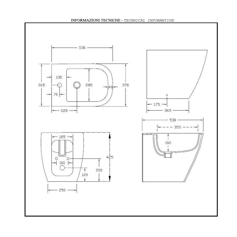 Coppia Sanitari Filo Muro Senza Brida Faster Bianco con Coprivaso Slim Soft Close Incluso - Hidra Ceramica