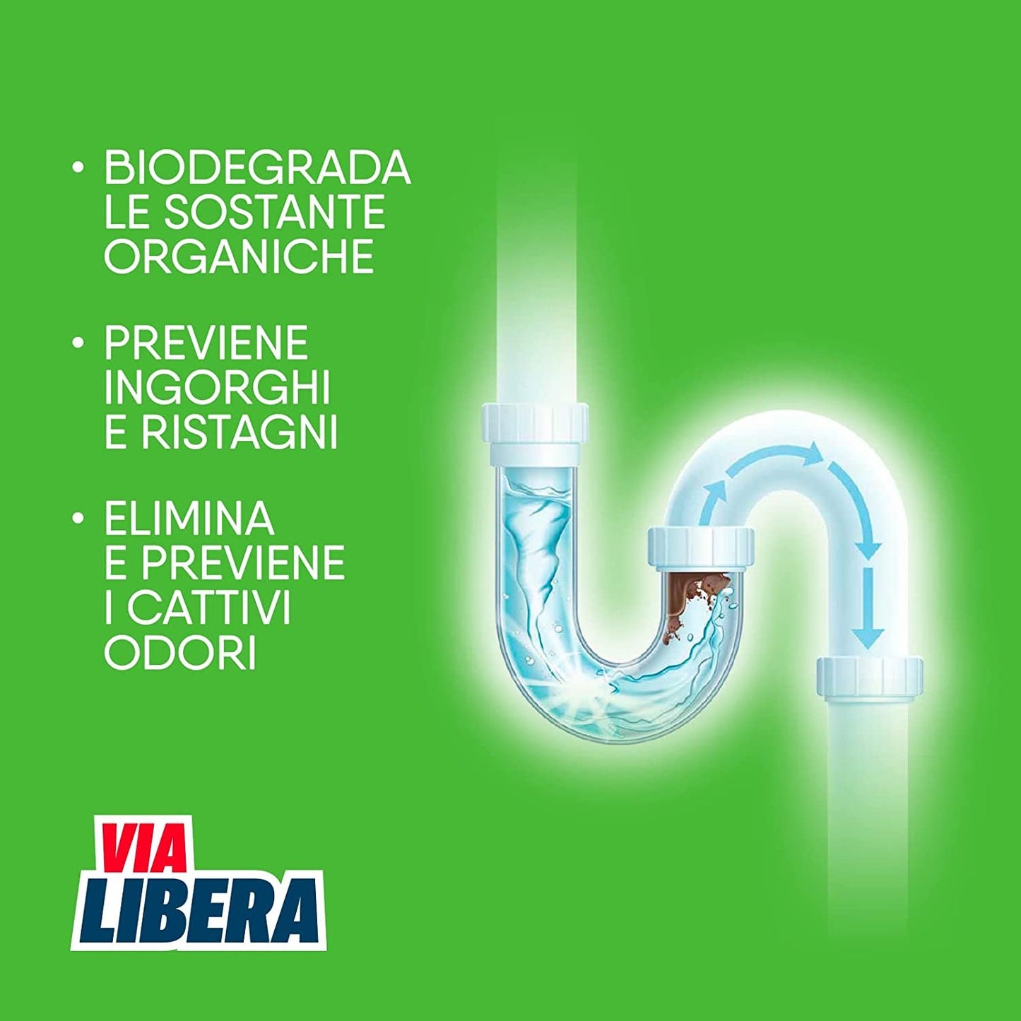 Via Libera Bio Trattamento Batterico Enzimatico Per Scarichi E Fosse Biologiche 1 LT - Camp (25696367)