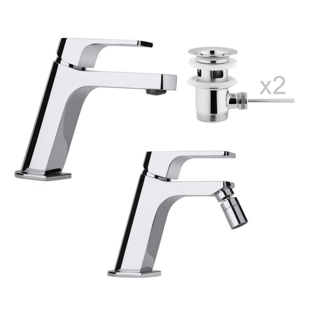 Set Miscelatori Lavabo e Bidet Con Pilette Atacama - Paini (25694292)