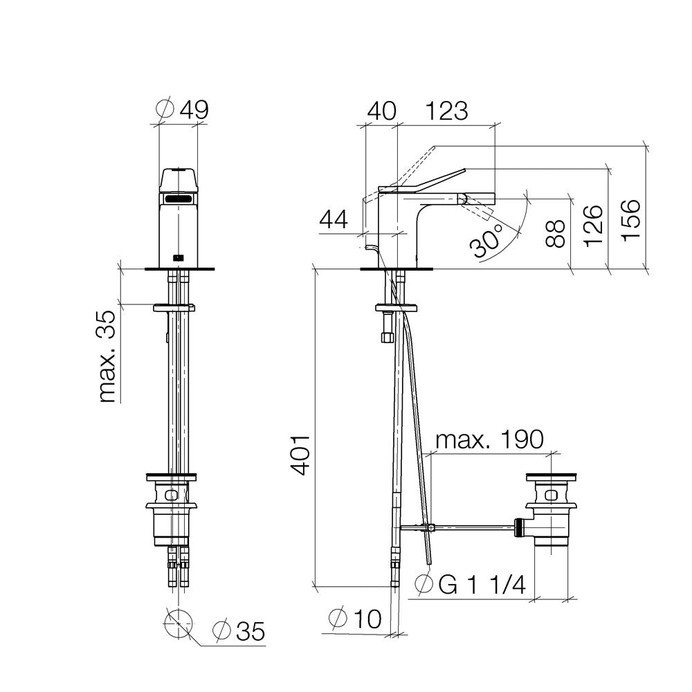 Set Miscelatori Lavabo e Bidet Con Pilette Lissè - Dornbracht (25694418)