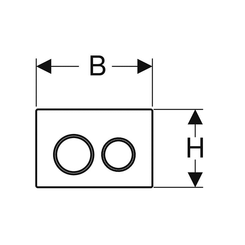 Placca di Comando Omega 20 - Geberit (25690872)