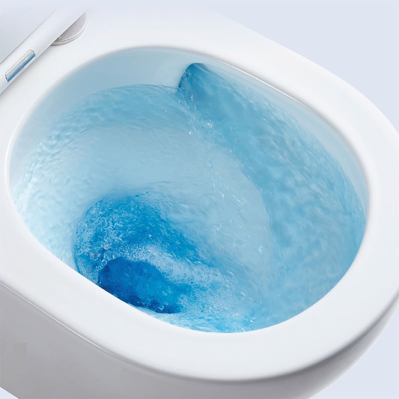 Wc Sospeso Senza Brida Zaffiro Bianco Lucido con Coprivaso Slim Soft Close Incluso - Meda (25696341)