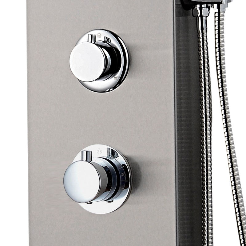 Pannello Doccia Miscelatore Termostatico A Parete Con Deviatore 2 Vie Cromo Tessa - Spazio (25690215)