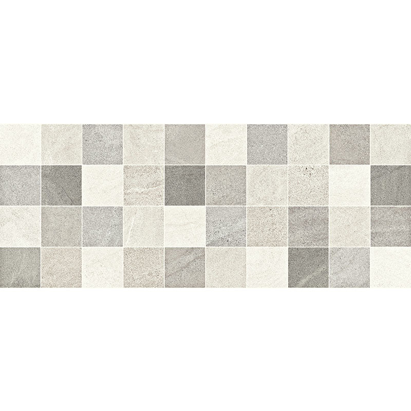Natural Unrectified Stone Effect Ceramic Cladding 20x50 7mm Habita Square Grey - Herberia