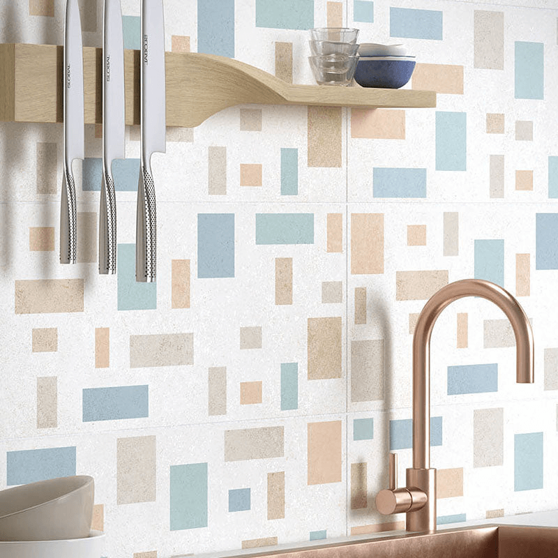 Rivestimento in Ceramica Decoro 25x75 Shapes Materia Wall - Herberia