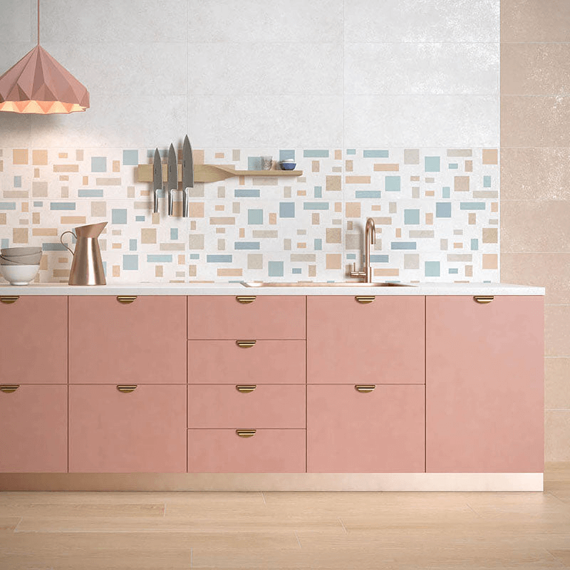 Rivestimento in Ceramica Decoro 25x75 Shapes Materia Wall - Herberia