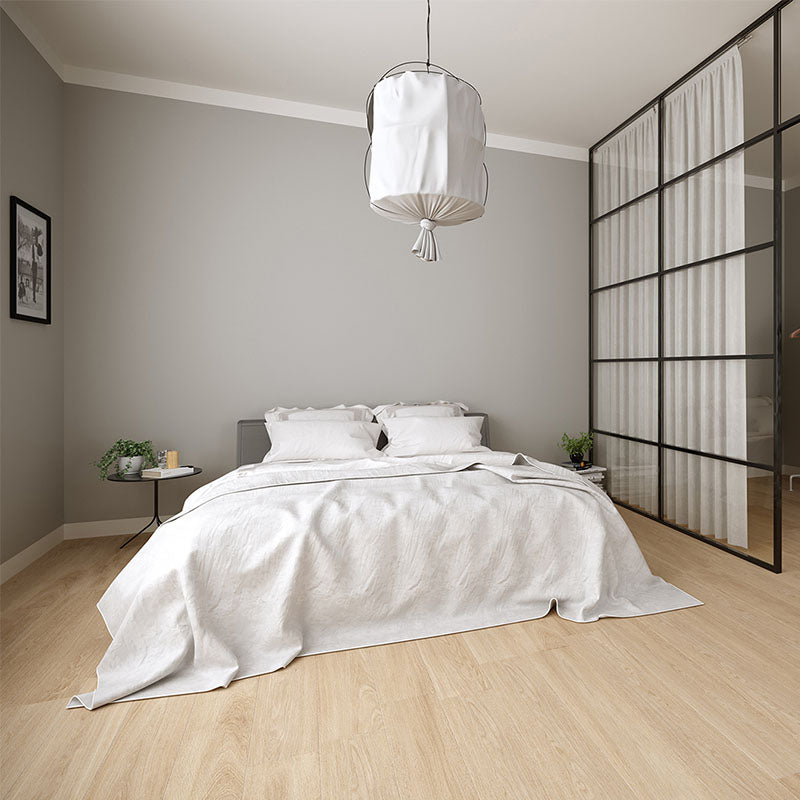 Natural Rectified Wood Effect Porcelain Stoneware 20x120 9.5mm Minmal Wood Oak - Herberia