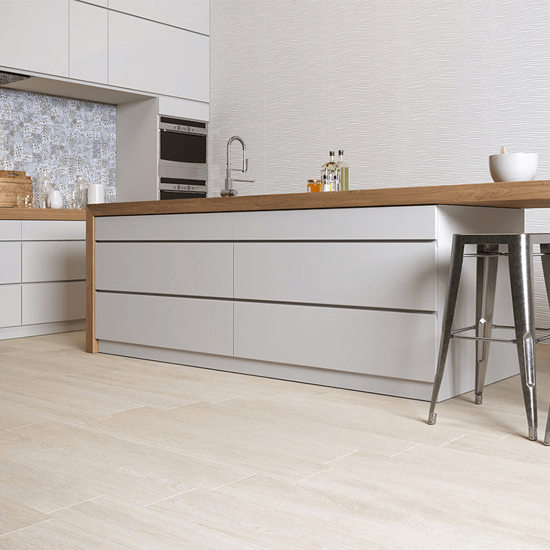 Gres Porcellanato Effetto Legno Rettificato Naturale 20x120 Faggio Minimal Wood - Herberia