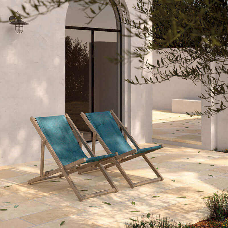 Gres Porcellanato Effetto Pietra Grip 30x60 Ambra Trani - Herberia