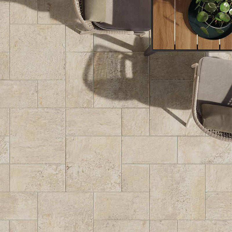 Gres Porcellanato Effetto Pietra Grip 25x50 Burgos Pietra Castello - Monocibec