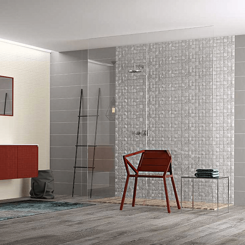 Rivestimento in Ceramica Effetto Resina 20x60 Polvere Lux Smart - Herberia