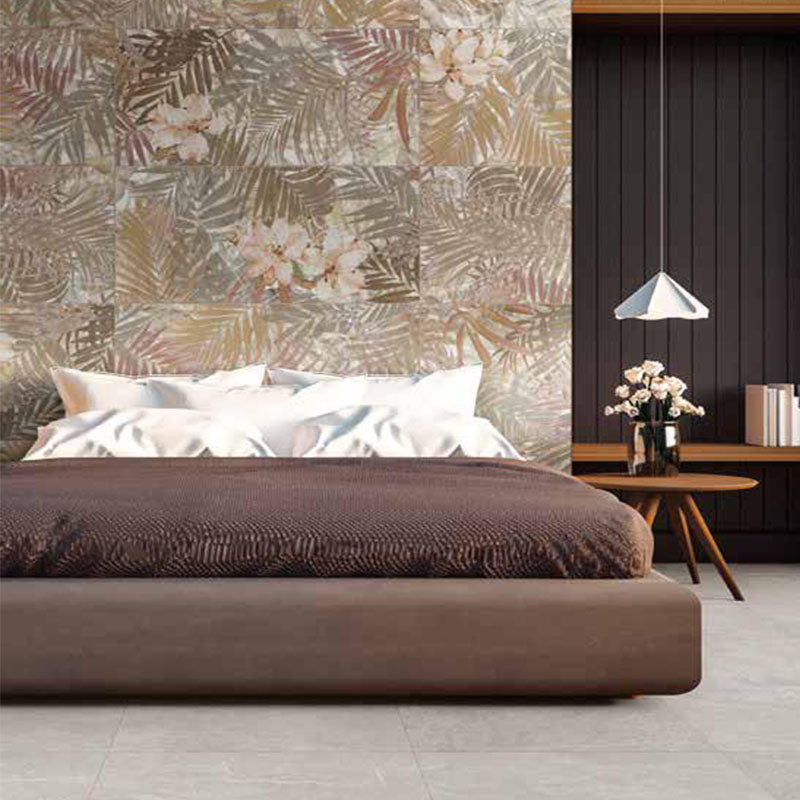 Rivestimento in Ceramica Effetto Decoro 60x120 Warm Flora - Soluzioni Tiles