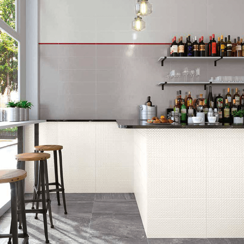 Rivestimento in Ceramica Effetto Resina 20x60 Struttura Canvas Lux Smart - Herberia
