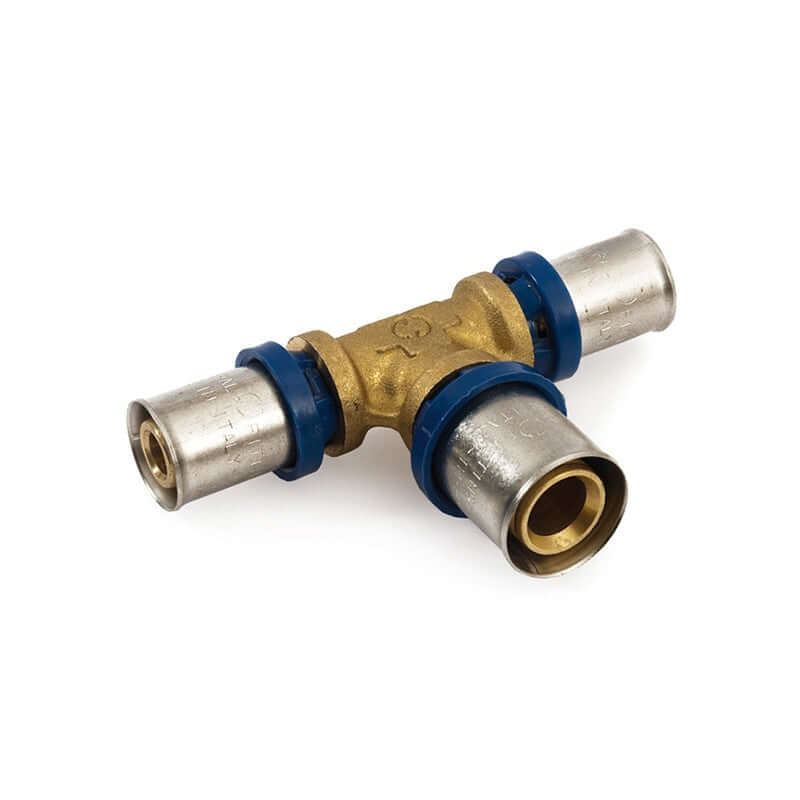 Raccordo a T Ridotto Ø 16x20x16x2.0 A Stringere Per Multistrato - General Fittings