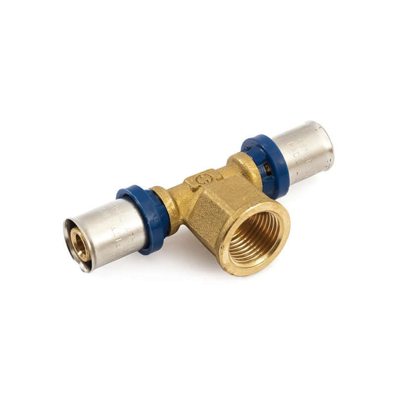 Raccordo a T Femmina Ø 1/2"x16x2.0 A Stringere Per Multistrato - General Fittings