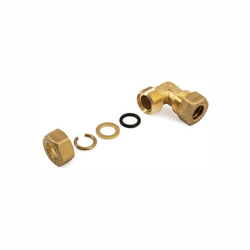 Angolo Doppio Ø 14x14 A Compressione Con Tenuta O-Ring - General Fittings