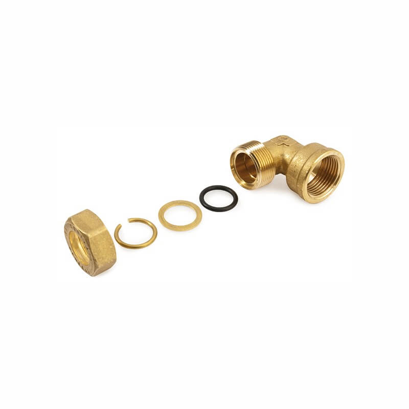 Angolo Femmina Ø 1/2"x12 A Compressione Con Tenuta O-Ring - General Fittings