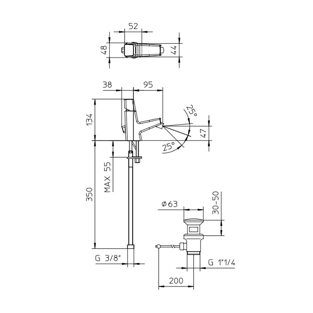 Miscelatore Bidet Cromo Con Piletta Click - Palazzani (25673224)