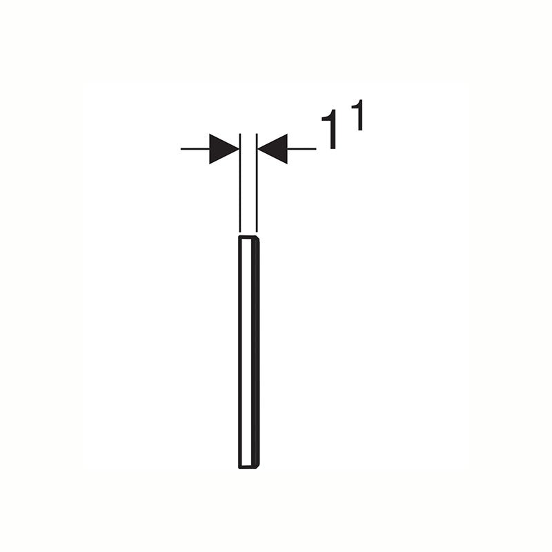 Placca di Copertura Sigma in vetro Bianco - Geberit (25691002)
