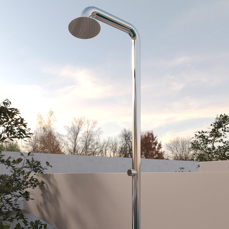 Colonna Doccia Per Esterno in Acciaio Inox - Alba