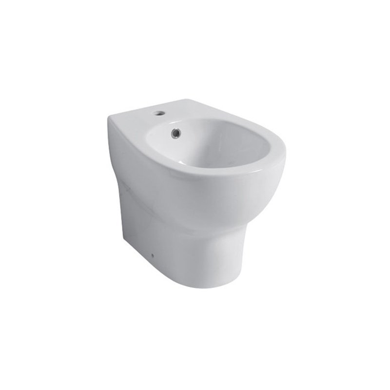 Coppia Sanitari Filo Muro Touch 1 Bianco con Coprivaso Soft Close Incluso - Disegno Ceramica