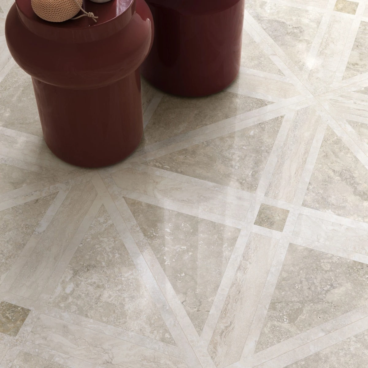 Gres Porcellanato Rettificato Kry Decoro Effetto Marmo 60X60 - Invictus cross Deco