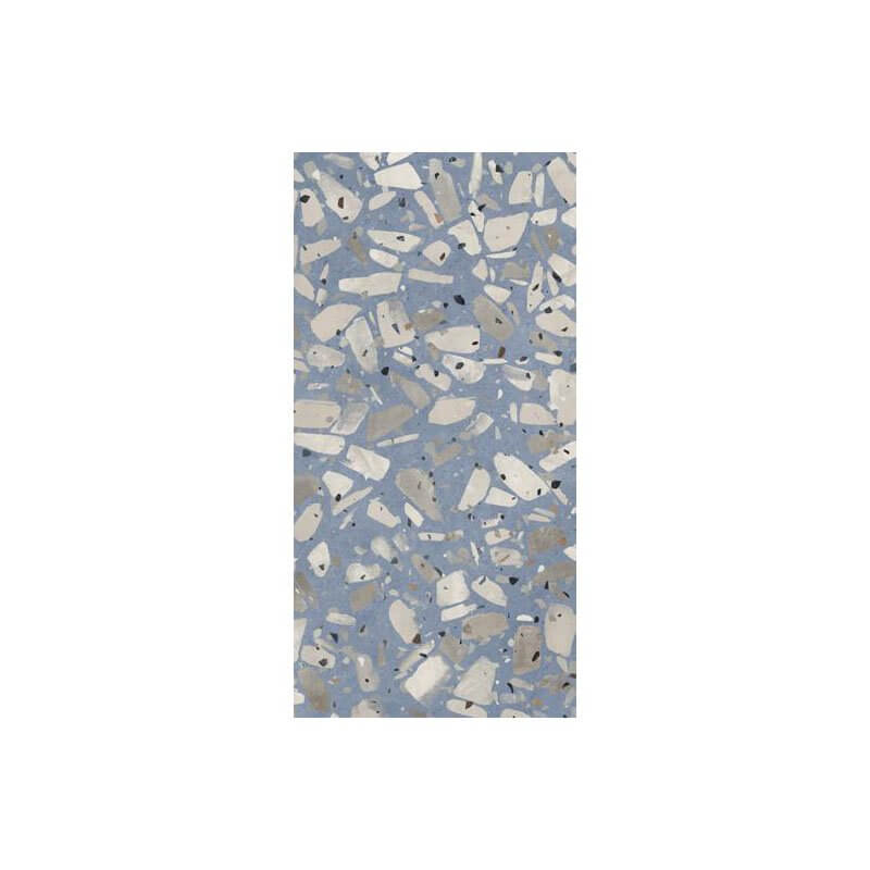 Decoro in Gres Porcellanato Effetto Cemento Rettificato Naturale 60x120 9.5mm Brera Kaleido Avio - Herberia