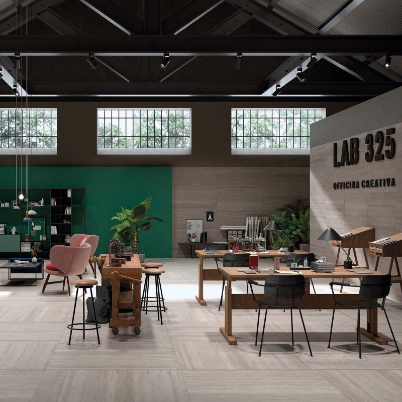 Decoro in Gres Porcellanato Effetto Decoro Naturale 120x120 Form Ash Lab325 - Seconda Scelta - ABK